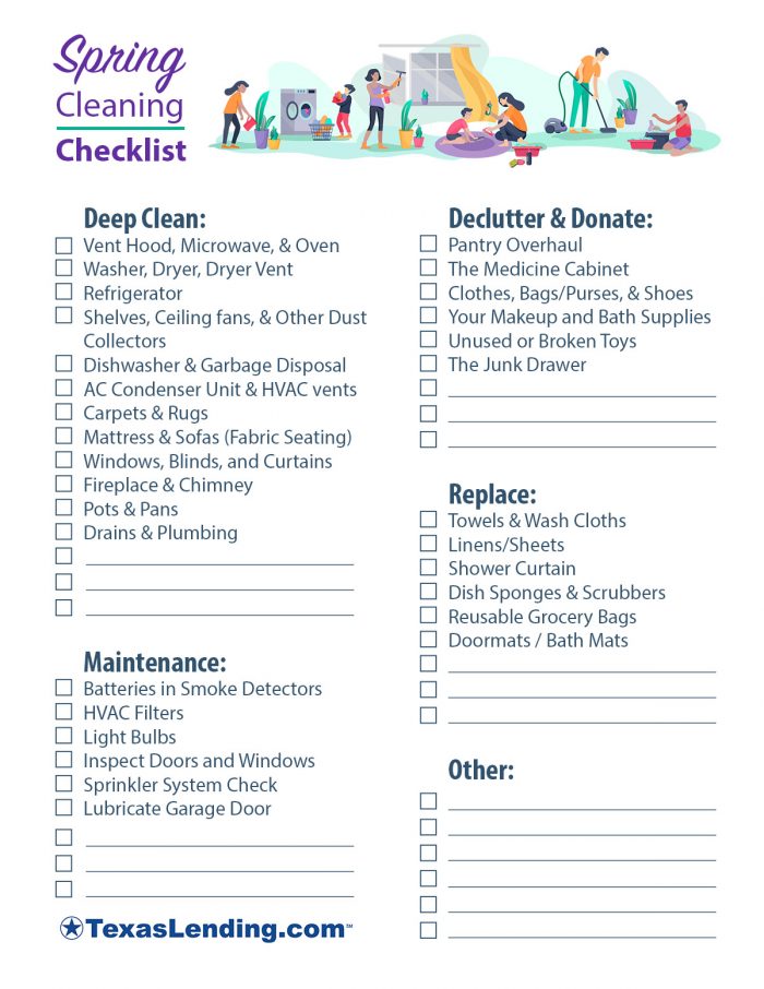 Spring Cleaning Checklist - TexasLending.com